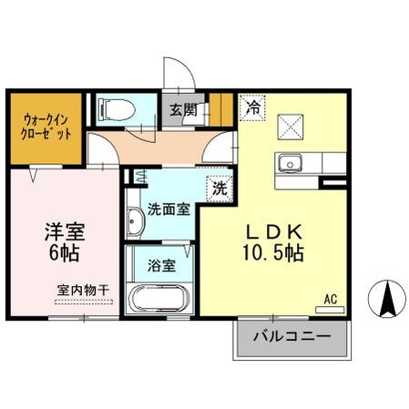 リヤンAJⅡの物件間取画像